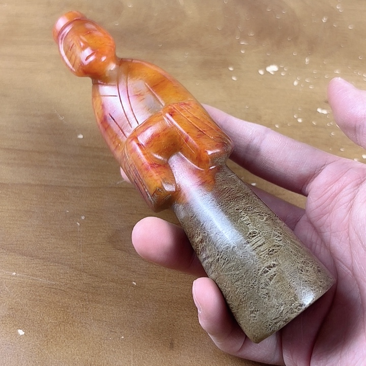 和田玉未镶嵌挂件明*