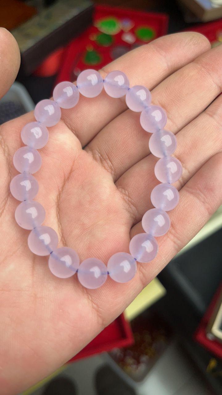 02精品紫罗兰翡翠手串