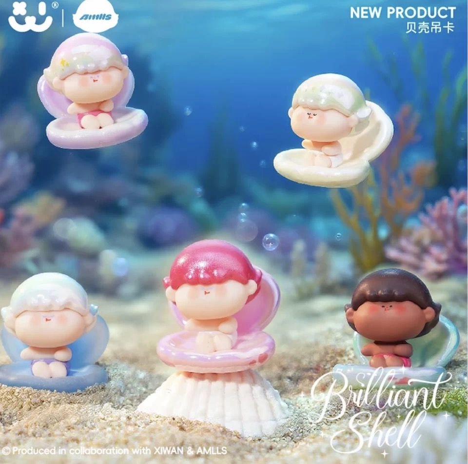 【直播代拆】阿玛莉莉丝贝壳萌粒可爱盲盒盲袋手办