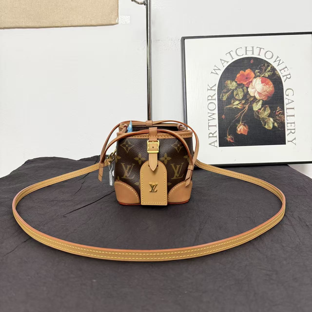 95新 LouisVuitton/路易威登 lv芯片款老花烧麦包/斜挎包/单肩包