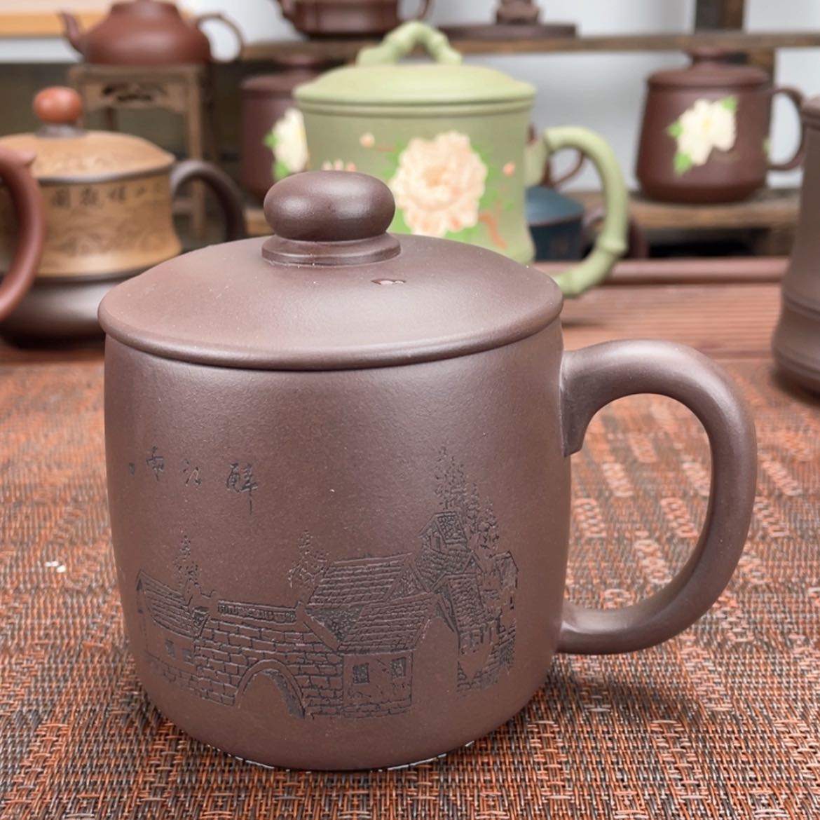 【闪购商品】紫砂茶杯宜兴原矿紫砂盖杯微瑕