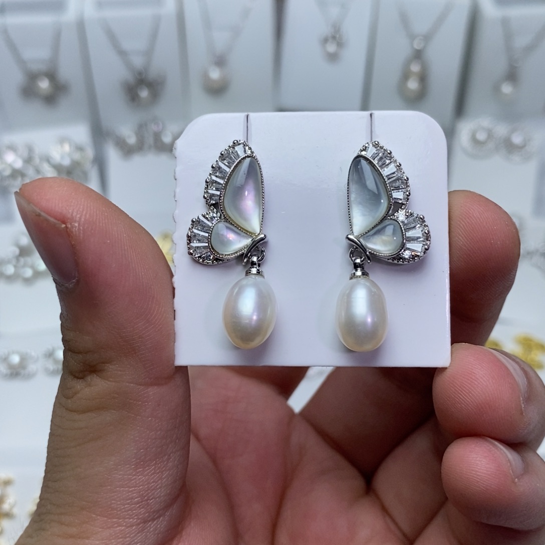 未镶嵌耳饰淡水珍珠