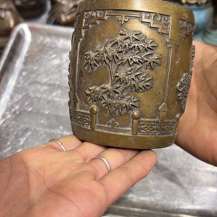 前*者微瑕疵黄铜摆件工艺品