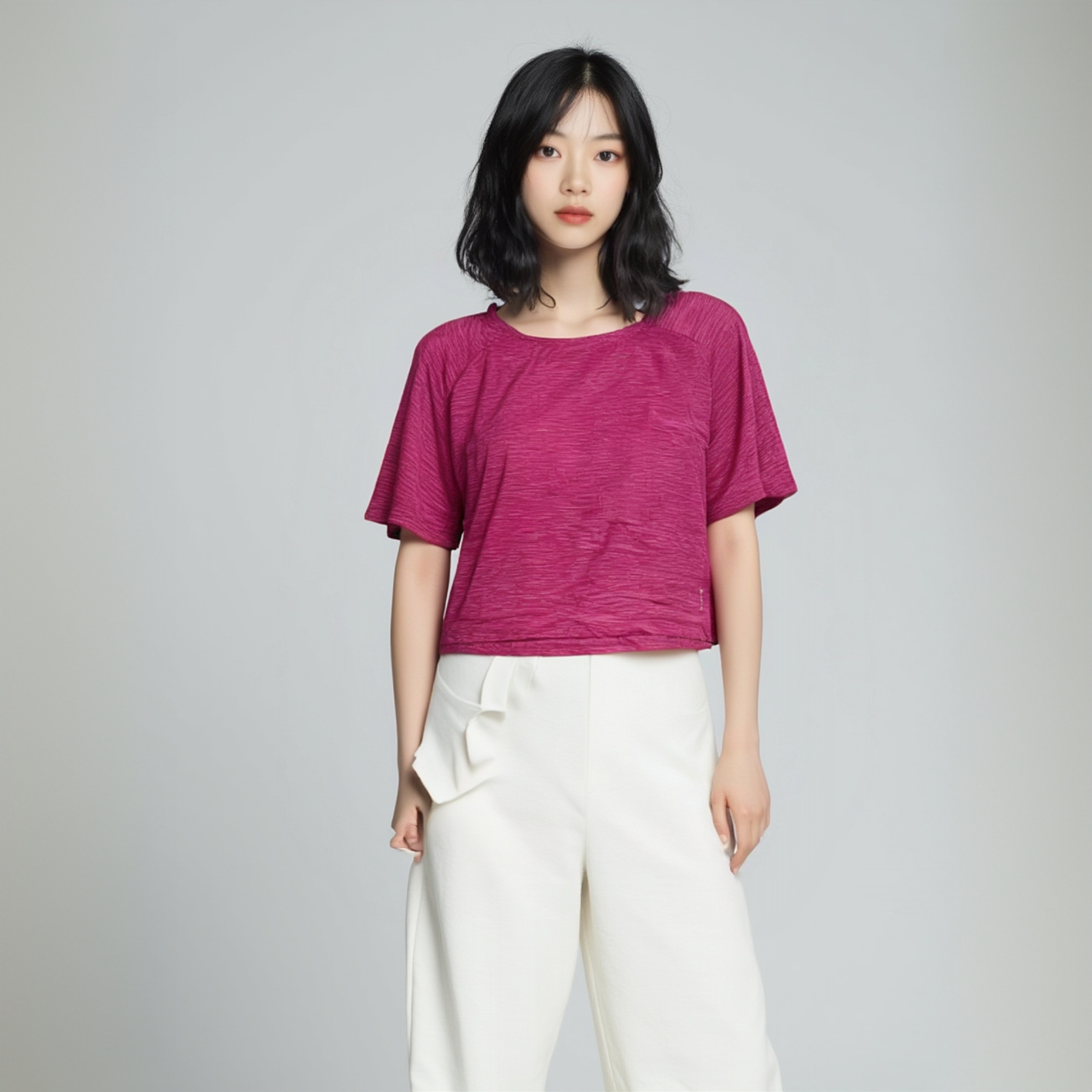 OXER夏季速干运动跑步健身纯色圆领短袖