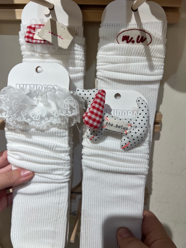 老莫推荐非常好看拉肠狗直筒袜（四双）