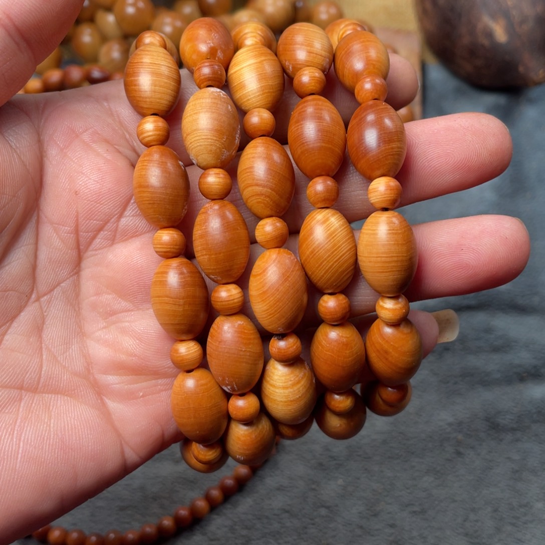 柏木（崖柏）无事牌四川老料红油橄榄珠