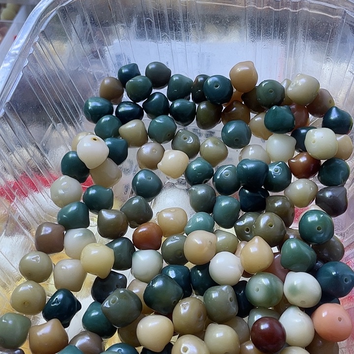 白玉菩提吊坠精品猫头12十颗