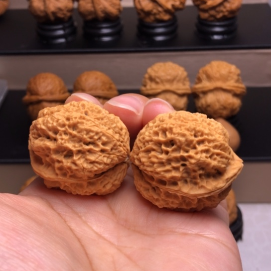 文玩核桃把件火凤金蟾49