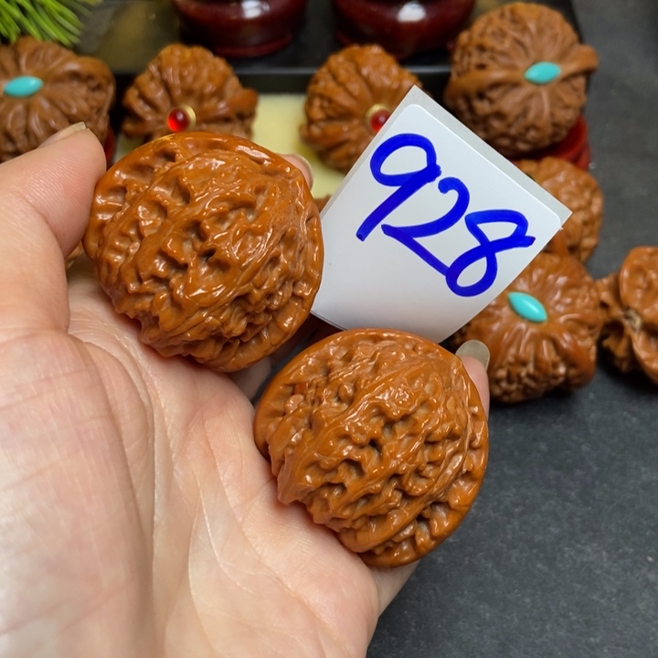 文玩核桃把件39白狮子928