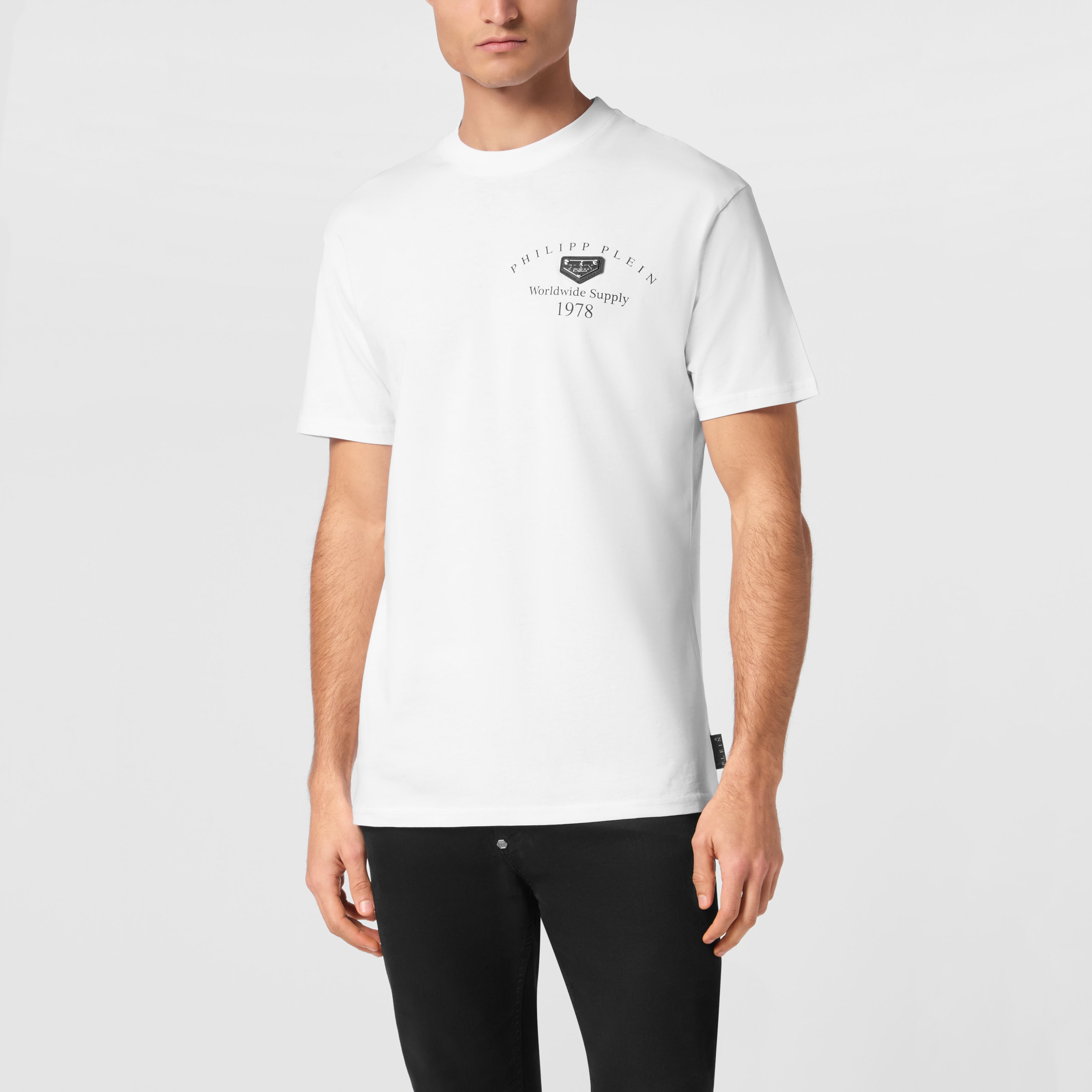 PHILIPPPLEIN男士L'homme圆领针织衫男短袖T恤