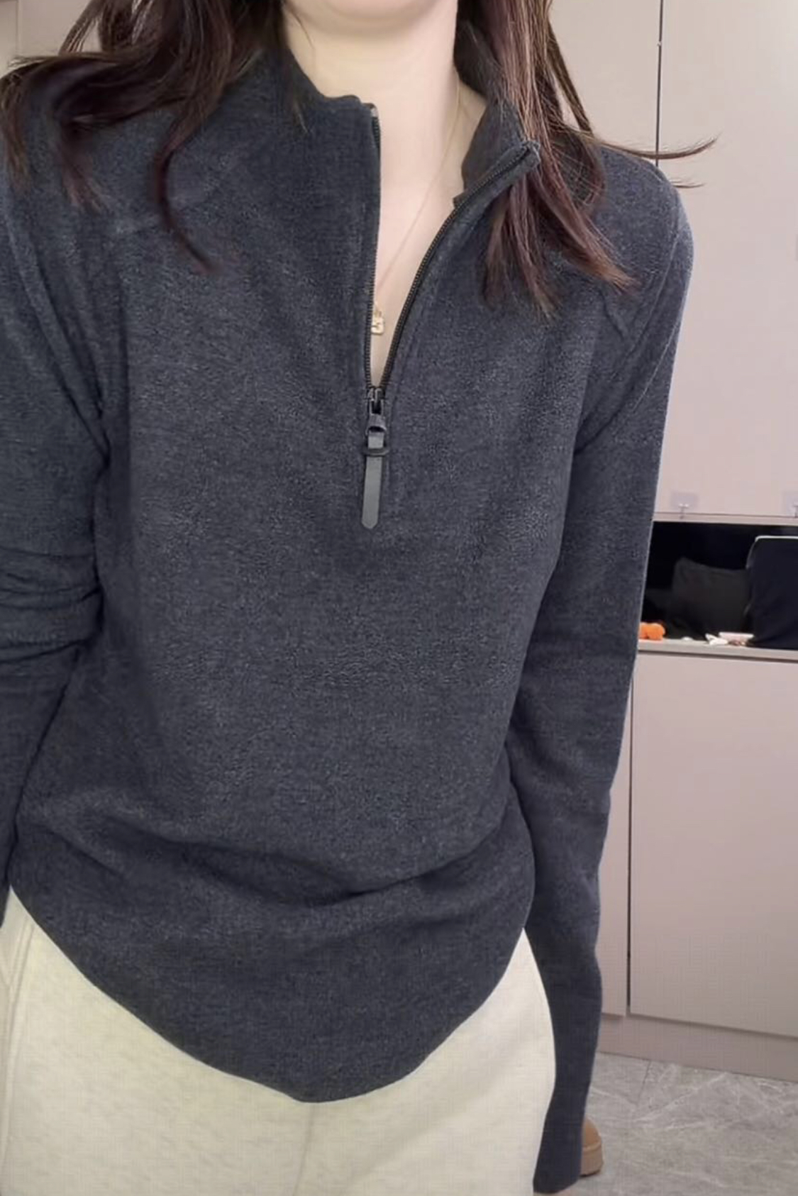 JIEJIE-【自发热暖暖绒】韩系简约百搭立领打底冬款加厚女长袖T恤