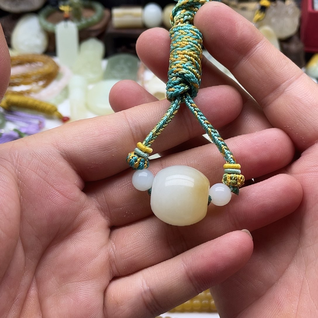 漫***雨和田玉未镶嵌吊坠(不含链)