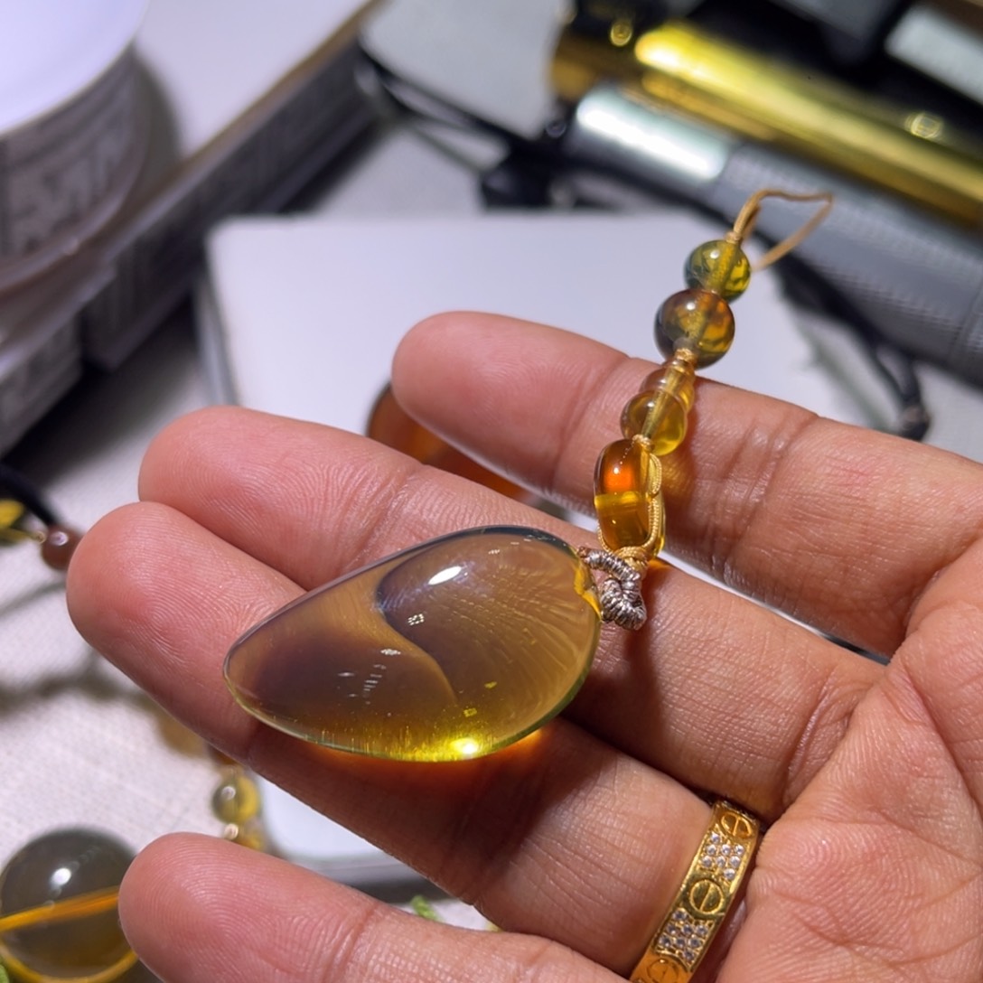 琥珀手链未镶嵌水滴