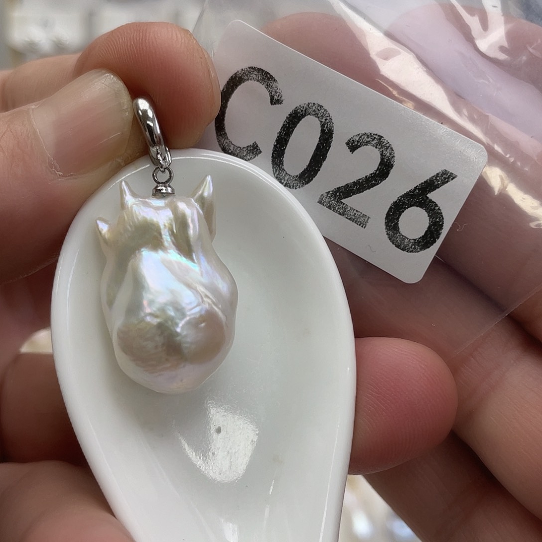 淡水珍珠颈饰银S925镶嵌