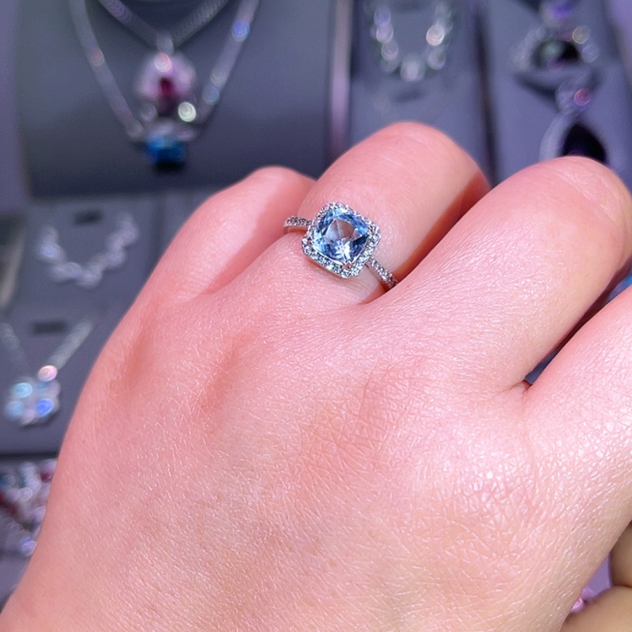 【闪购商品】托帕石戒指银S925镶嵌