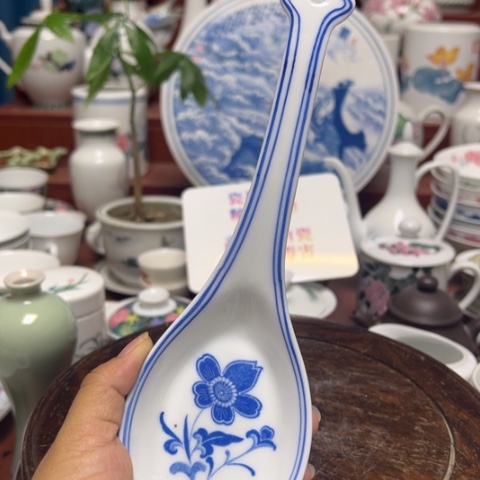 醴陵高温瓷23厘米长微瑕