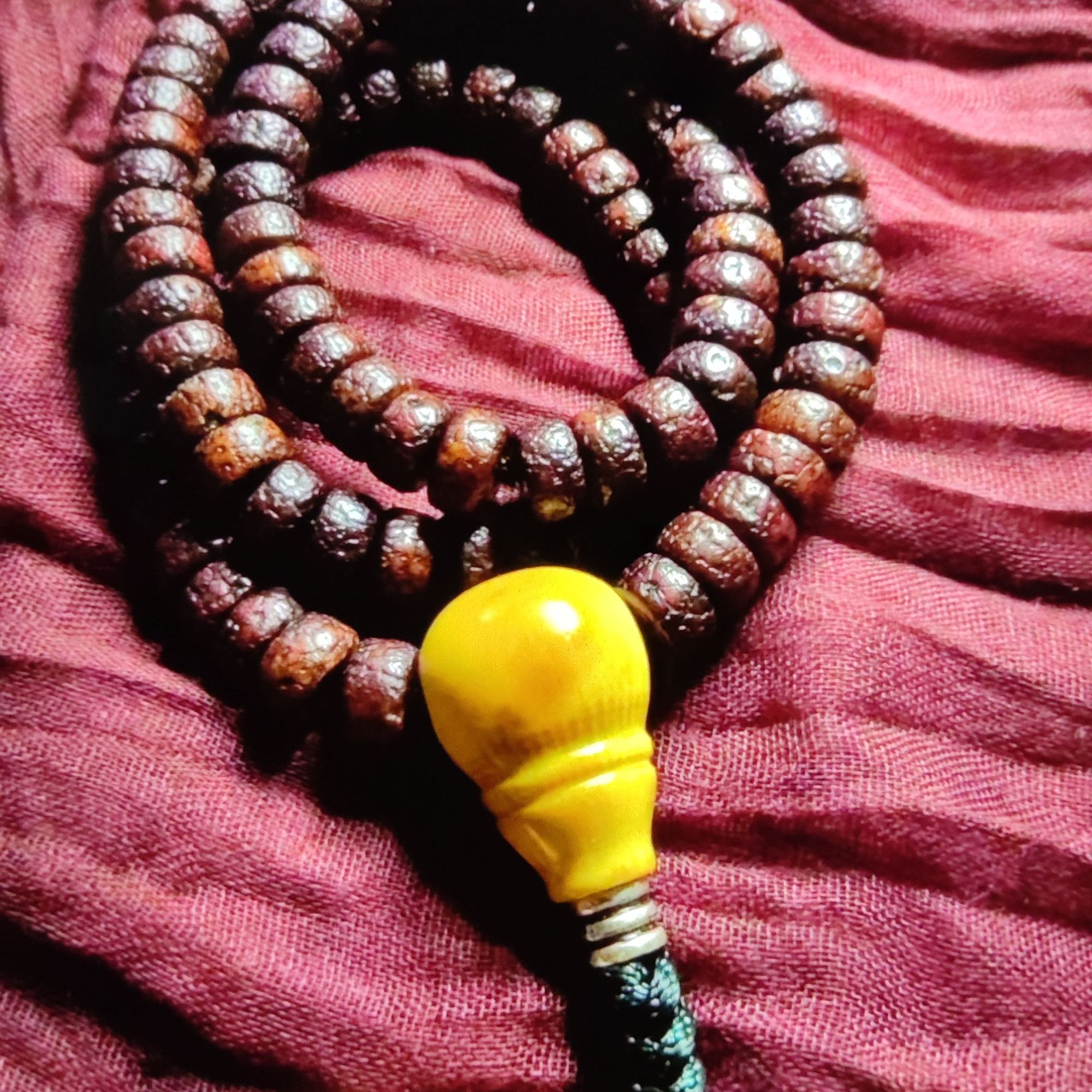 藏传手盘念珠星月菩提