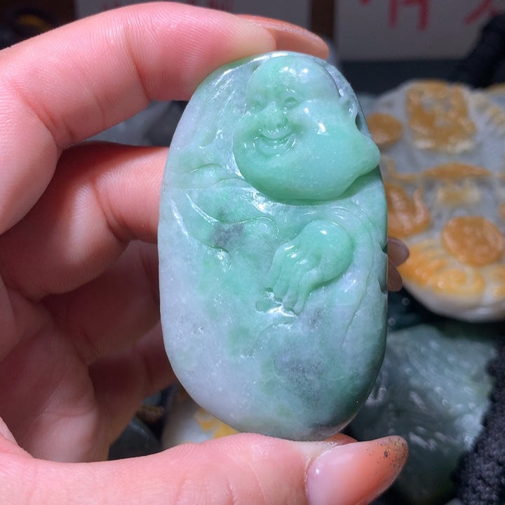 翡翠未镶嵌颈饰保真天然A货翡翠