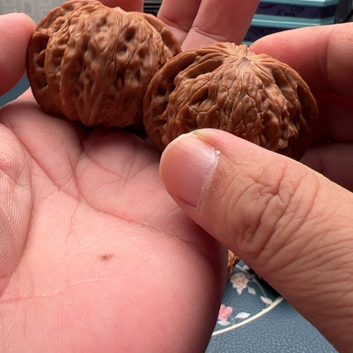 把件猴头核桃A磨盘狮子头
