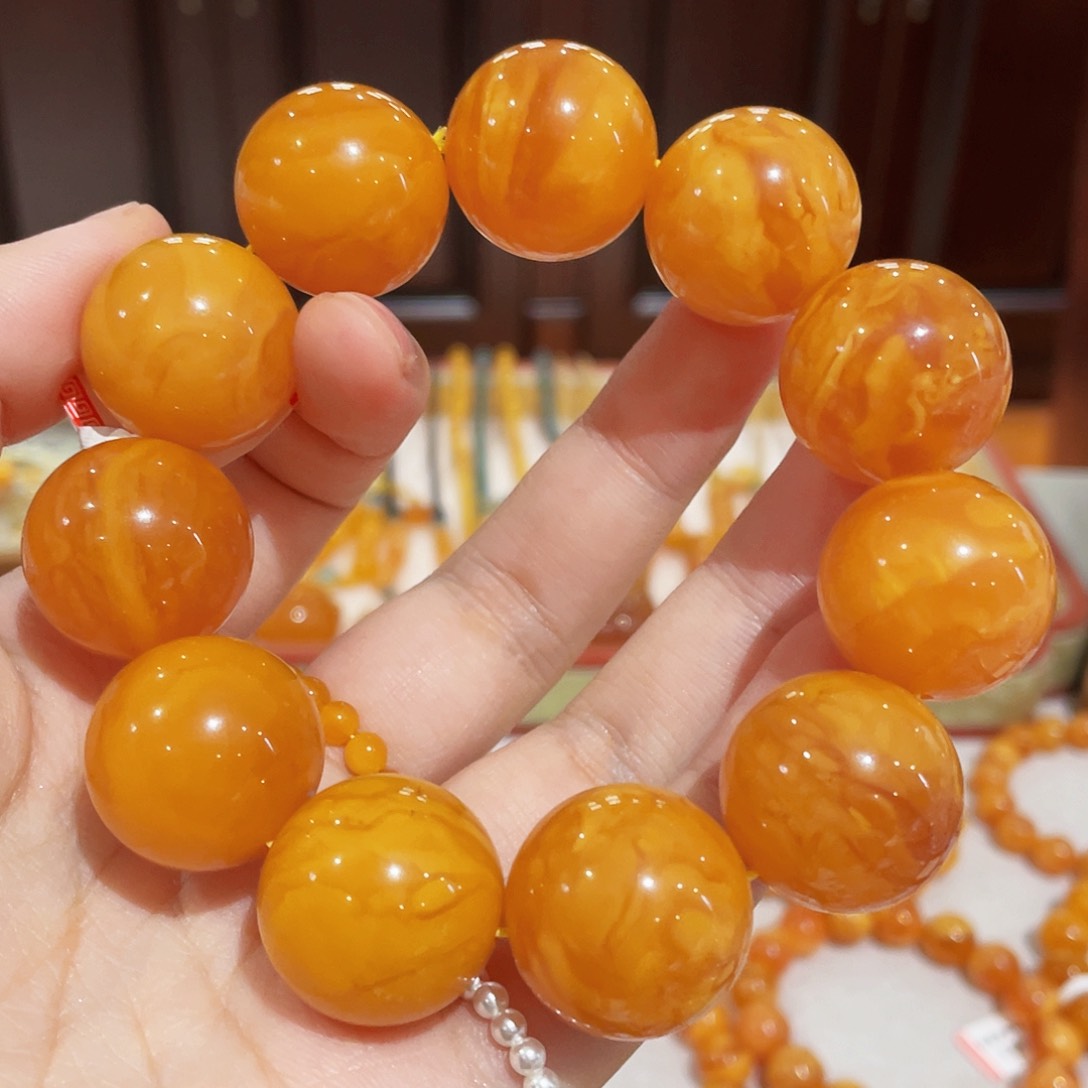 蜜蜡手链未镶嵌手串