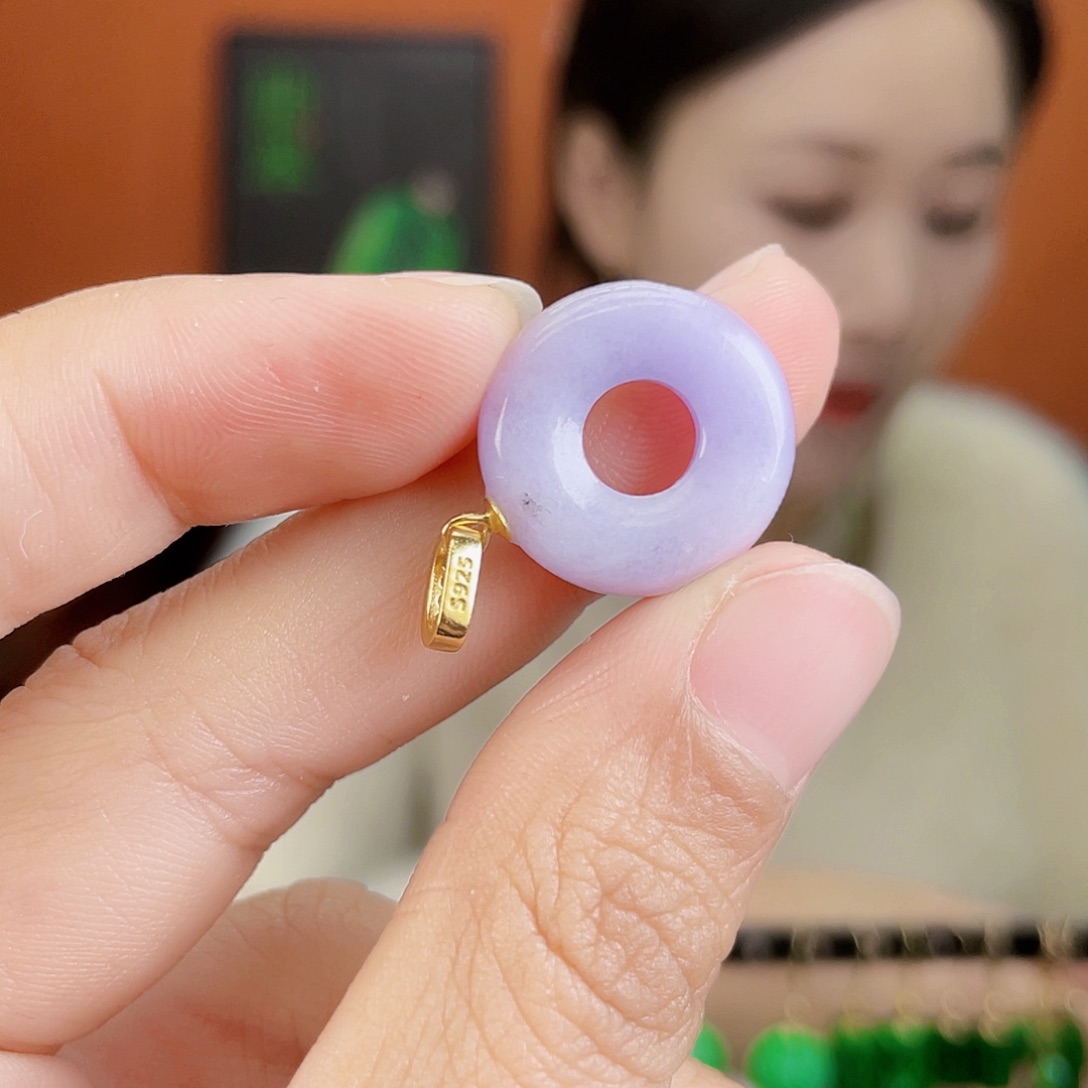 翡翠银S925镶嵌耳饰