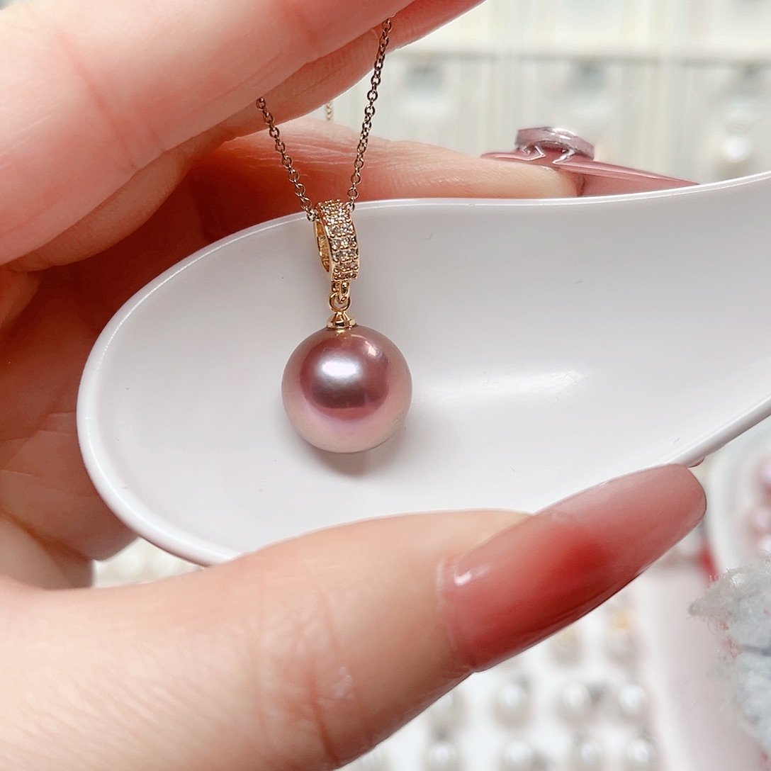 合金淡水珍珠吊坠(赠链)