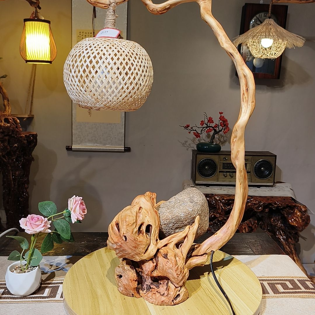 卡***具木随形意境茶灯台灯