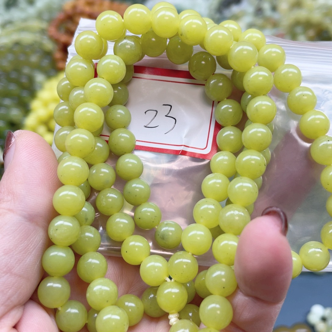 未镶嵌蛇纹石玉手串