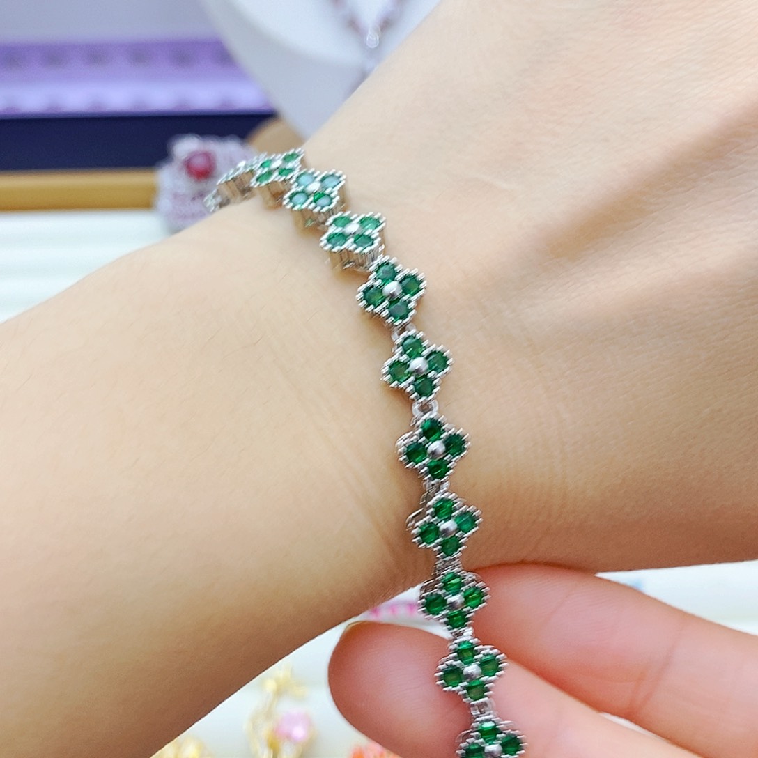 未镶嵌手链祖母绿