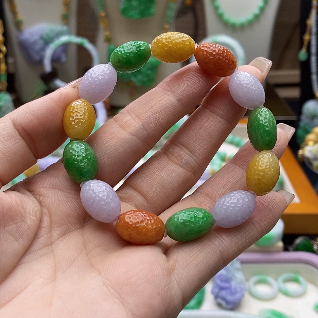 翡翠未镶嵌颈饰天然