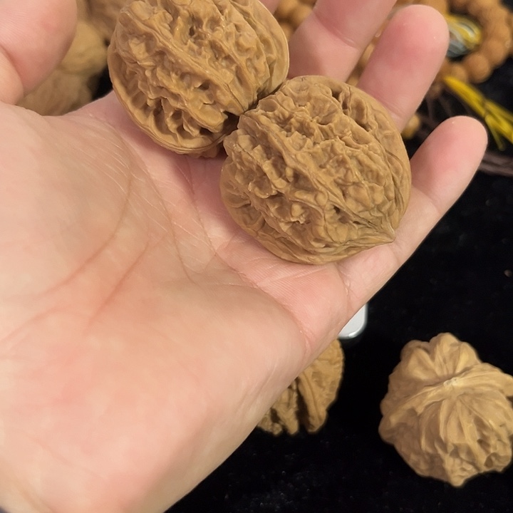 把件文玩核桃39左右钢炮粗筋，编号043