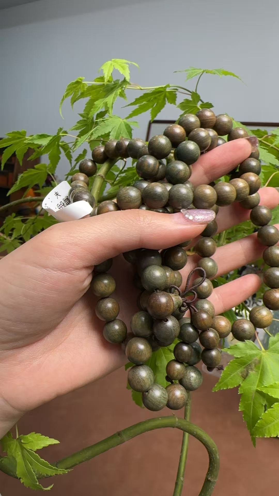 0209- 绿檀木10mm*108子-无盒子