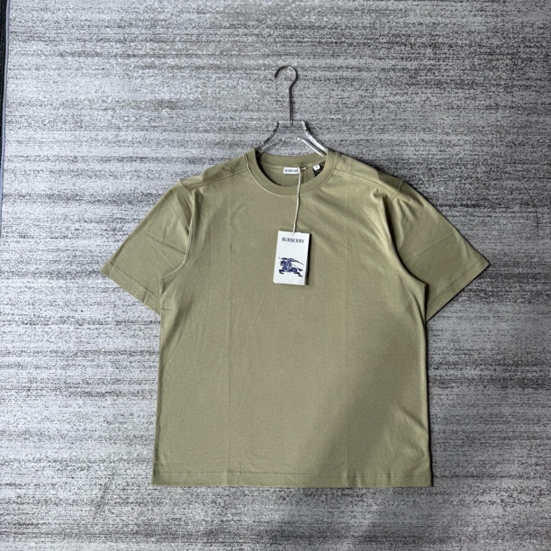 未使用 BURBERRY/博柏利 纯色圆领短袖/尺码XL#2878