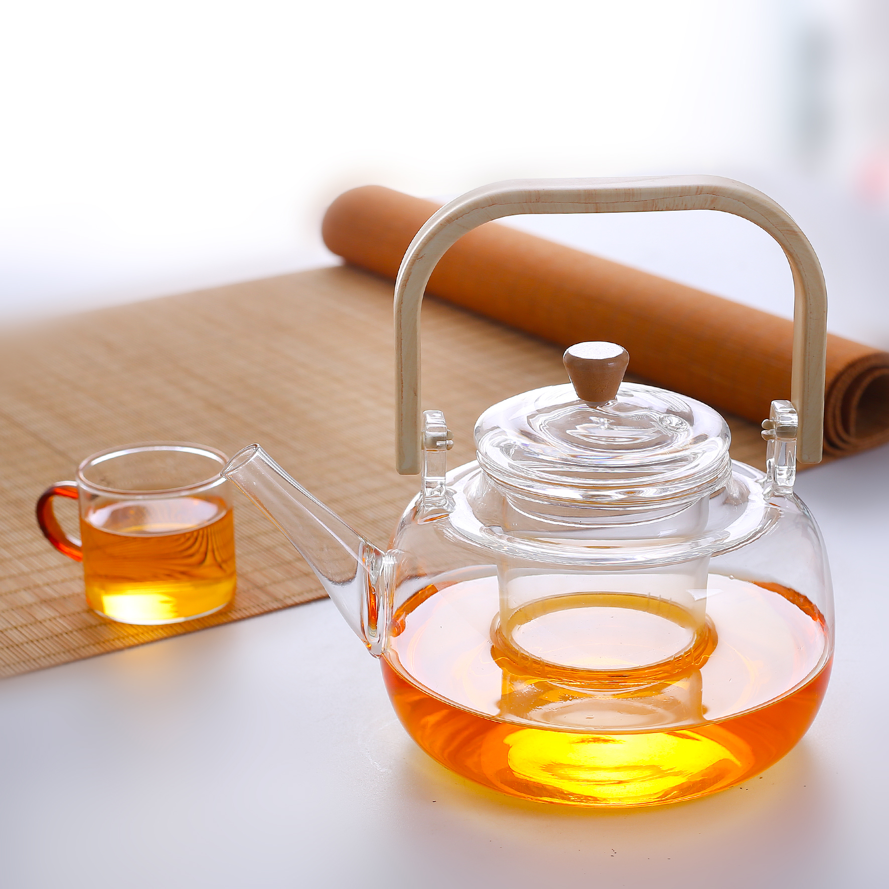 家用大容量不能明火过滤耐热耐冷加厚泡茶围炉提梁壶