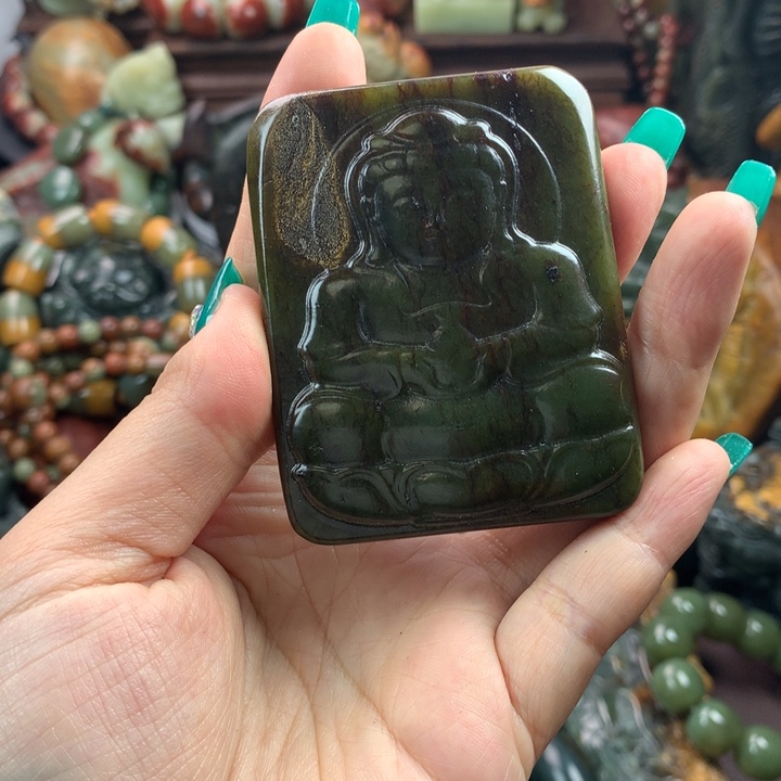 岫岩河磨玉（透闪石质玉）把件未镶嵌