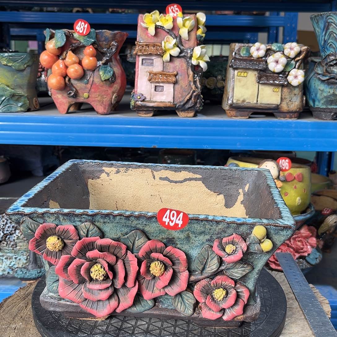 微瑕494 号陶然花器手工花盆