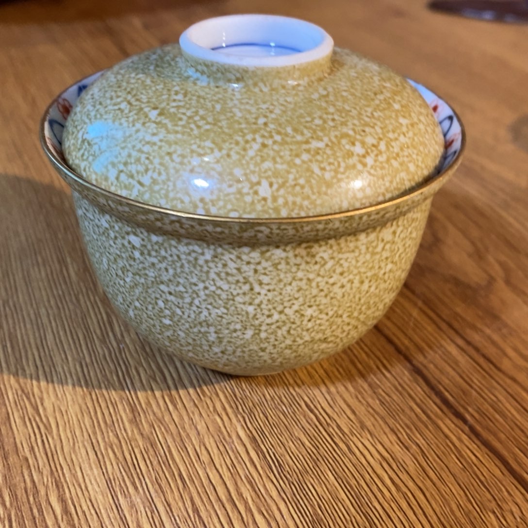 瓷片柴烧茶末呦盖碗儿