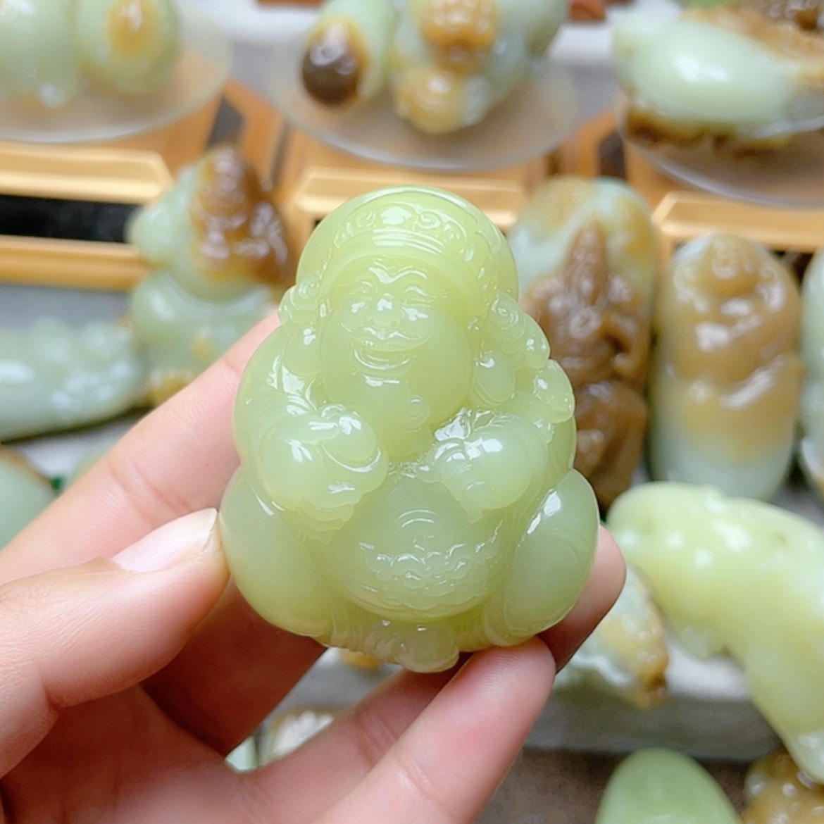 【闪购商品】未镶嵌和田玉挂件西**神