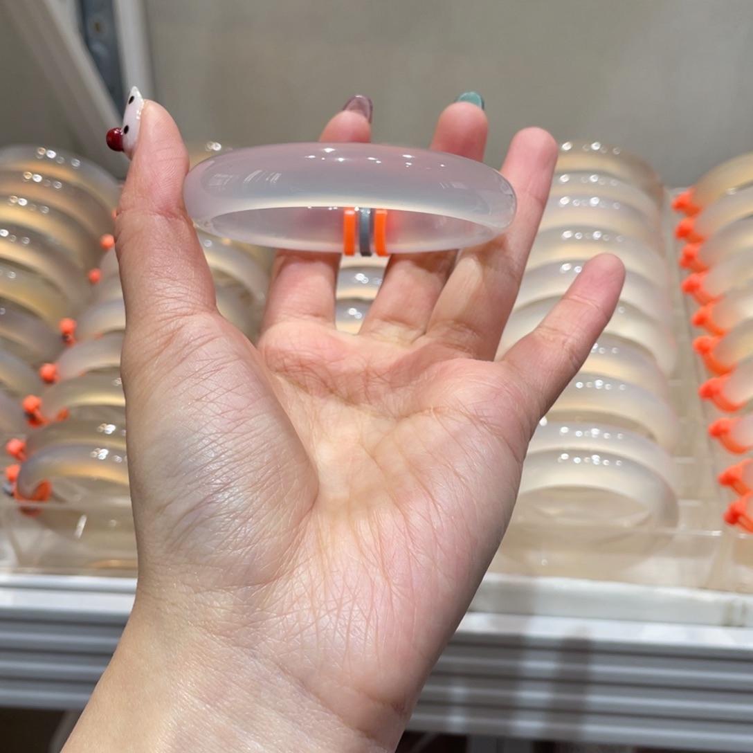 困***了玛瑙/玉髓未镶嵌手镯@定向灰冰@【56】