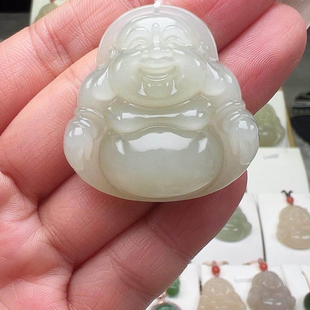和田玉颈饰未镶嵌开**好