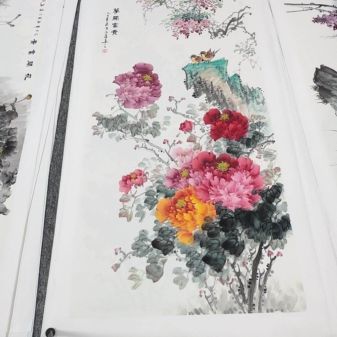 国画138*70纯手绘刘亦凌