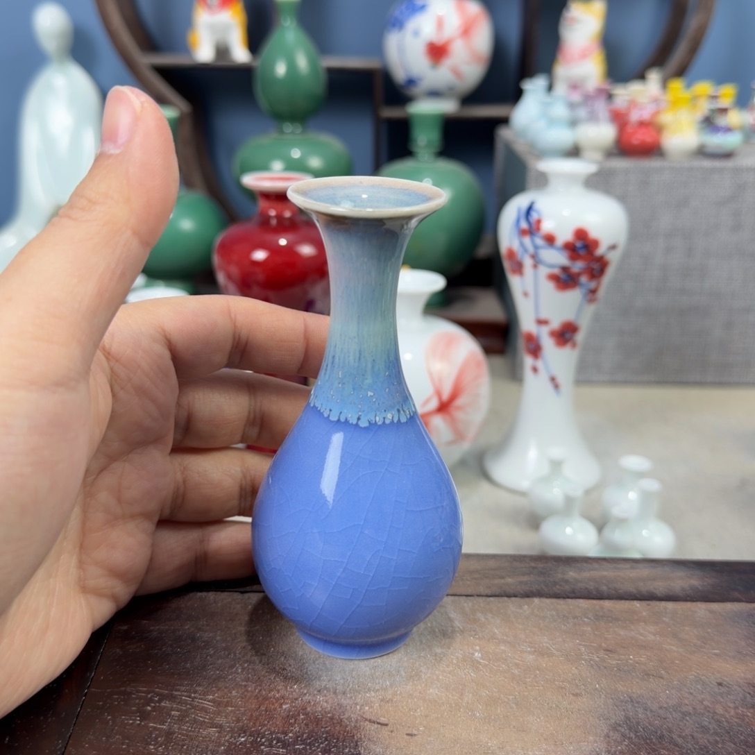 陶瓷手工小花器摆件