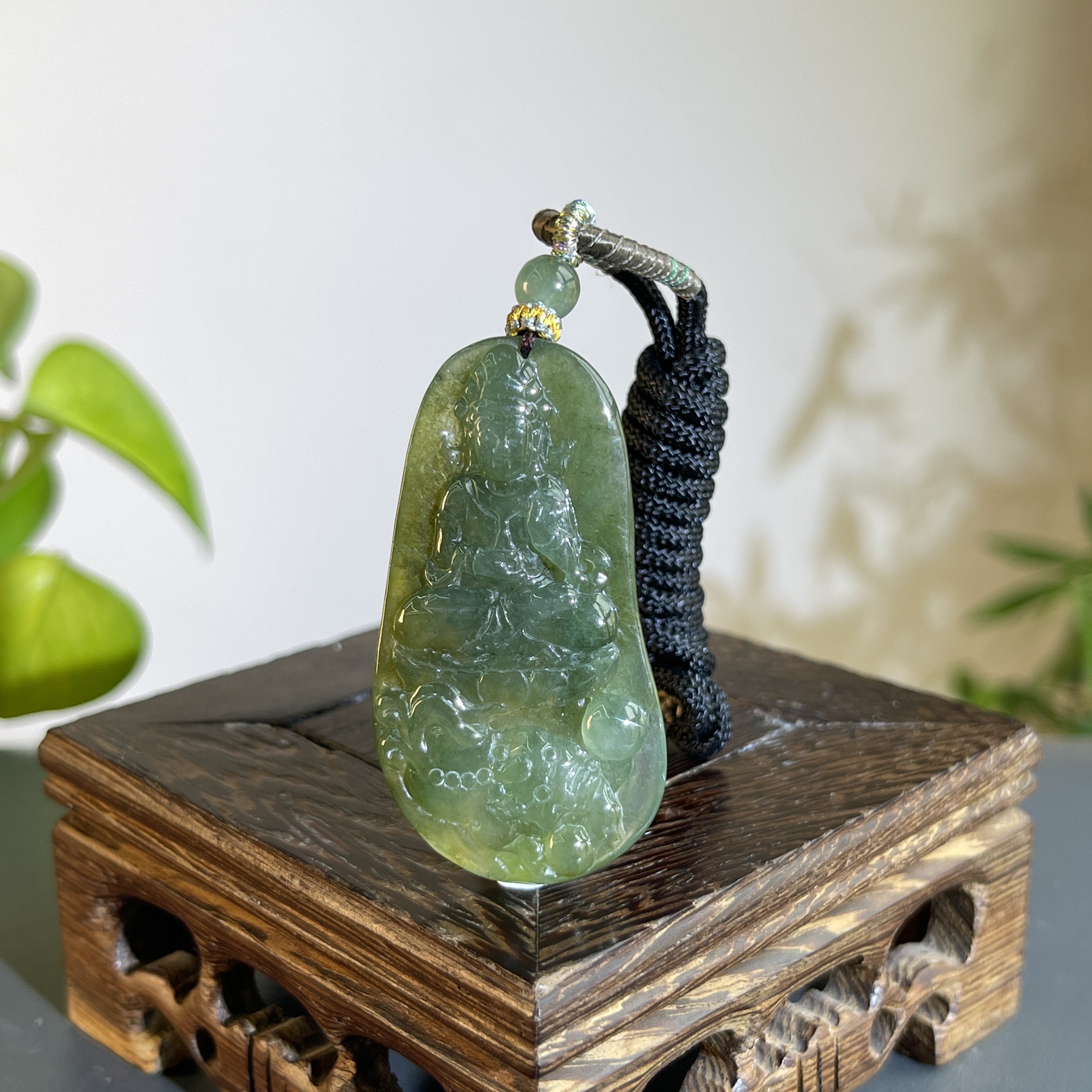 JTA23-182  天然缅甸翡翠A货 观音