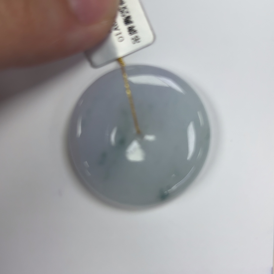 颈饰未镶嵌翡翠张**?平安扣