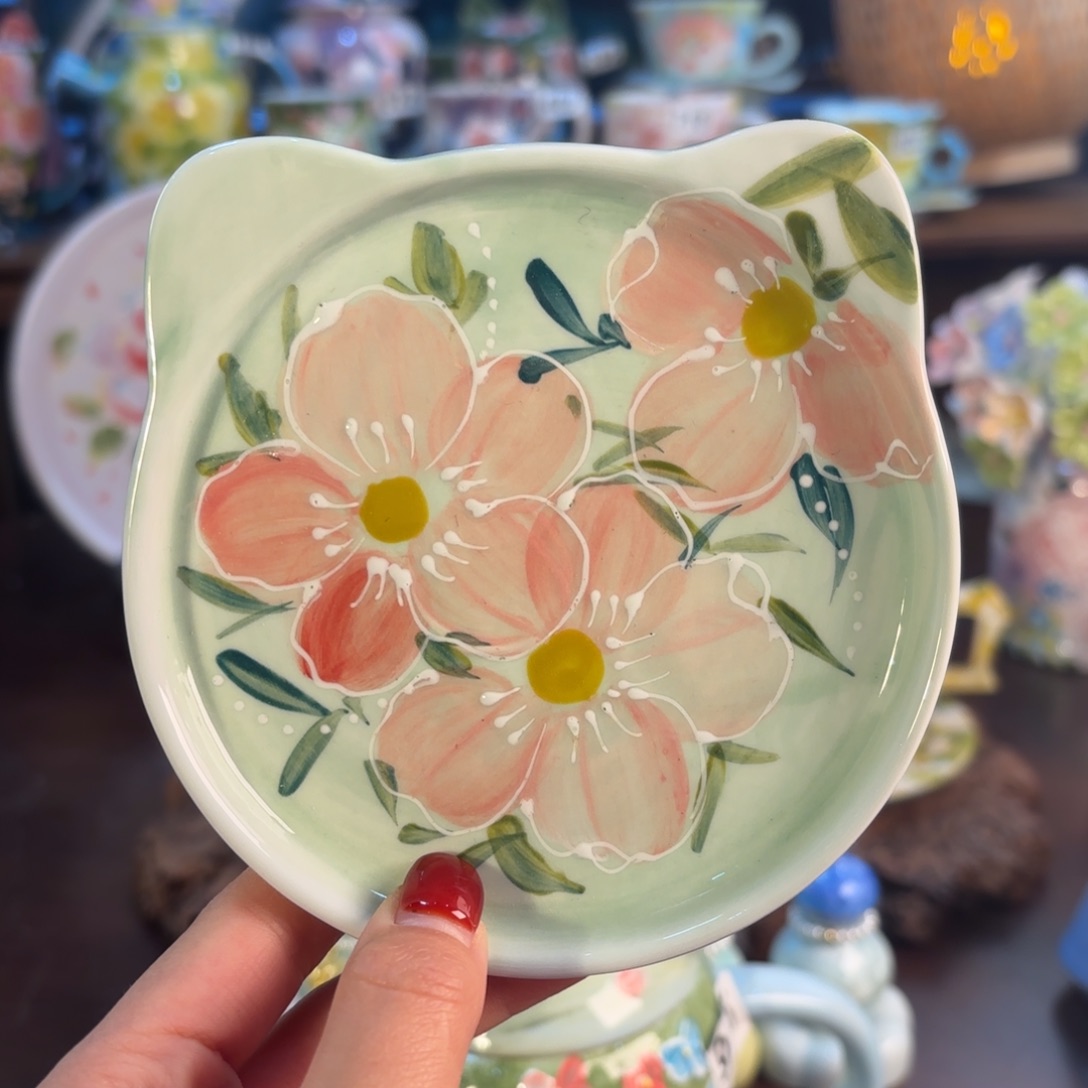 景德镇手绘高温釉下彩陶瓷茶具