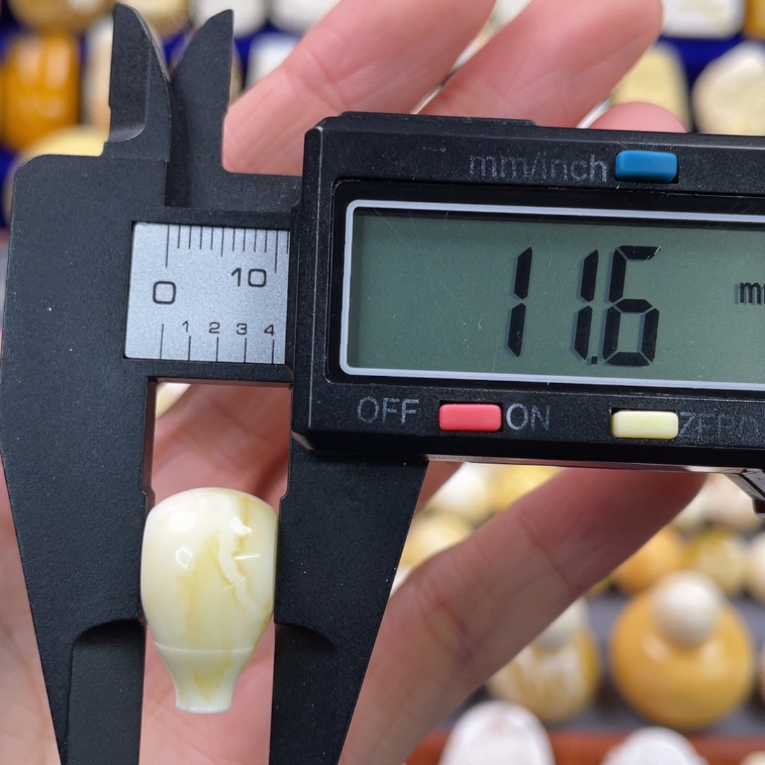 蜜蜡裸石未镶嵌琥珀蜜蜡三通配饰