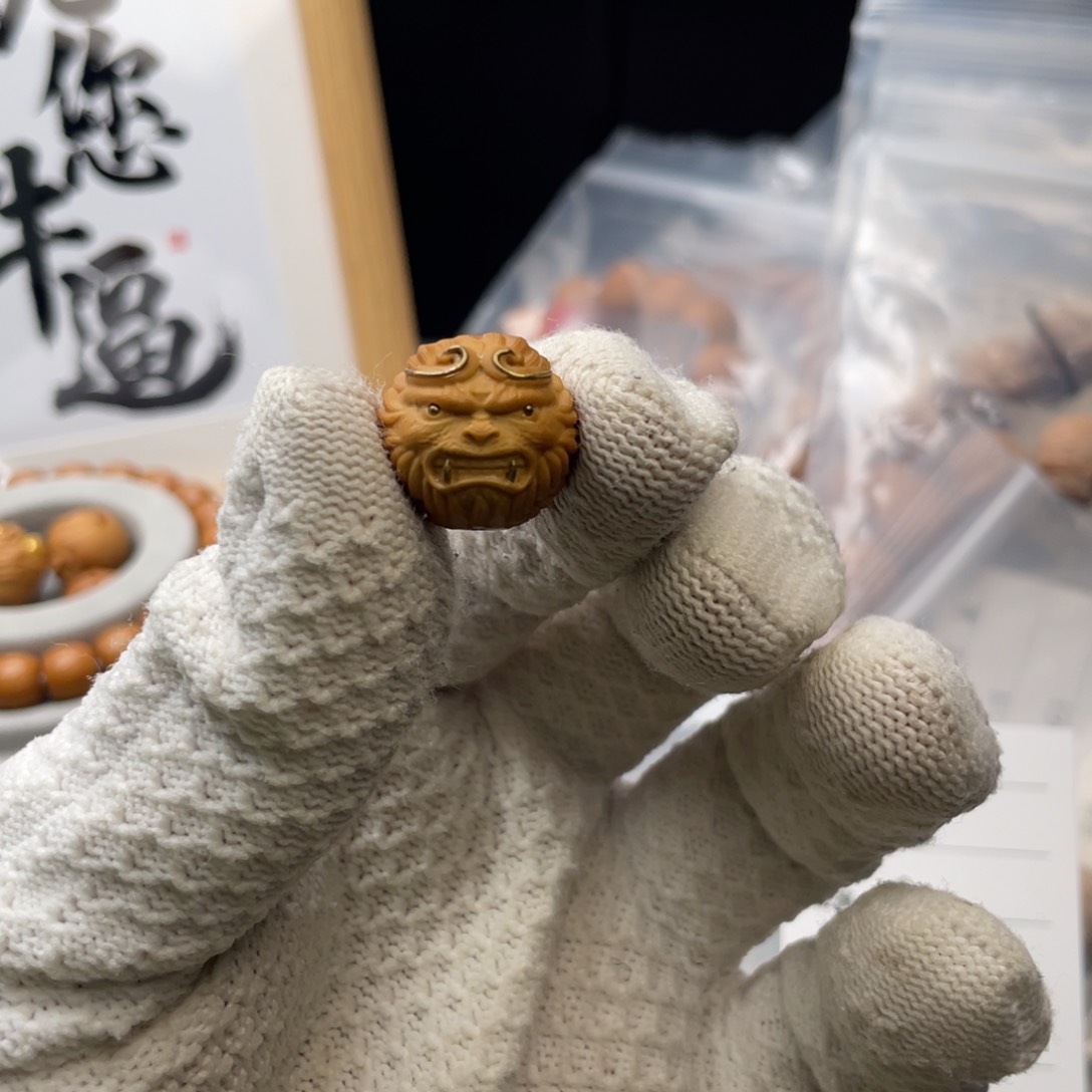 猴头核桃手串平****…单颗猴哥