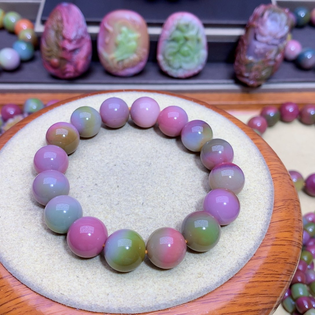 玛瑙手链未镶嵌纯*盐源