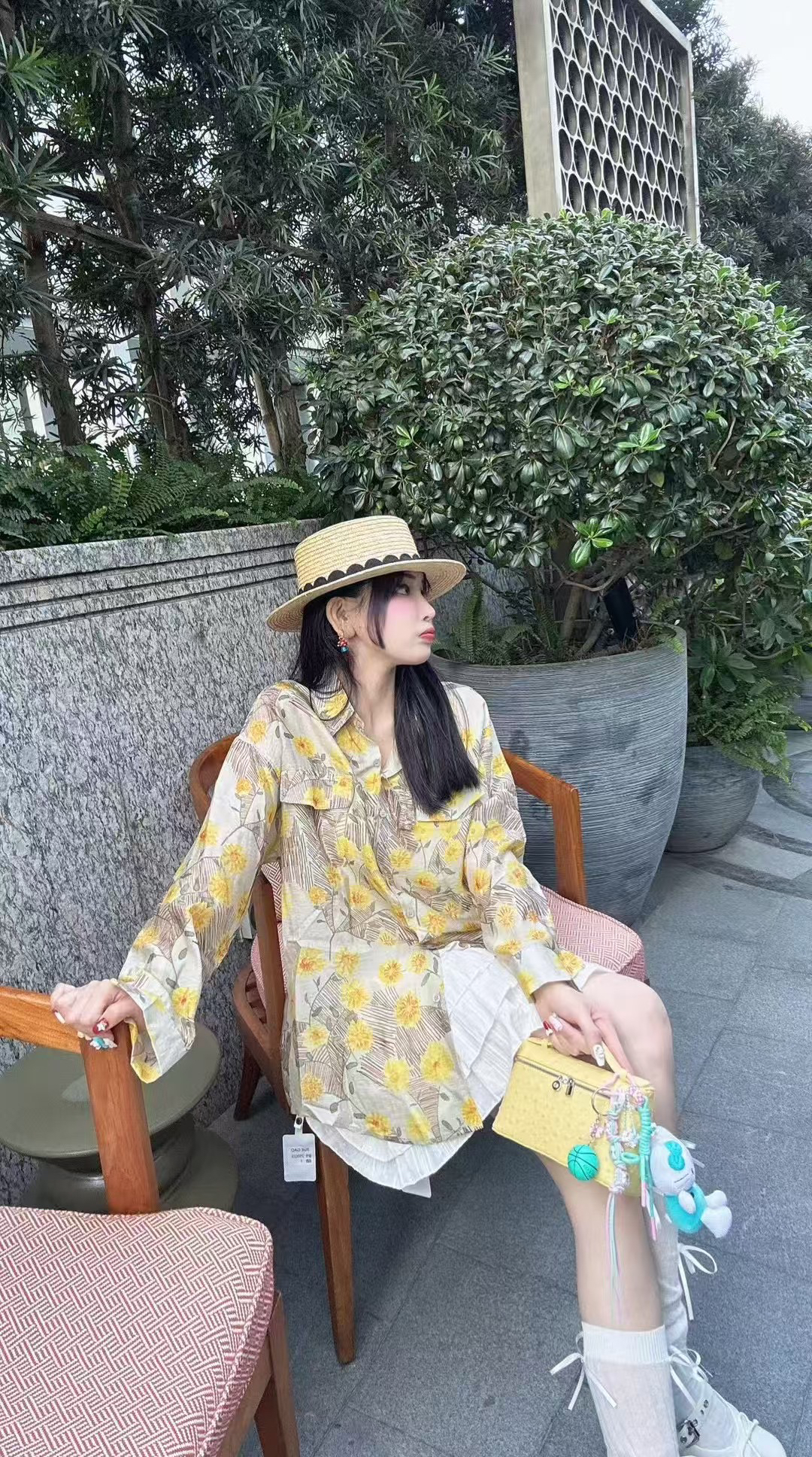 小敏家欧货花衬衣