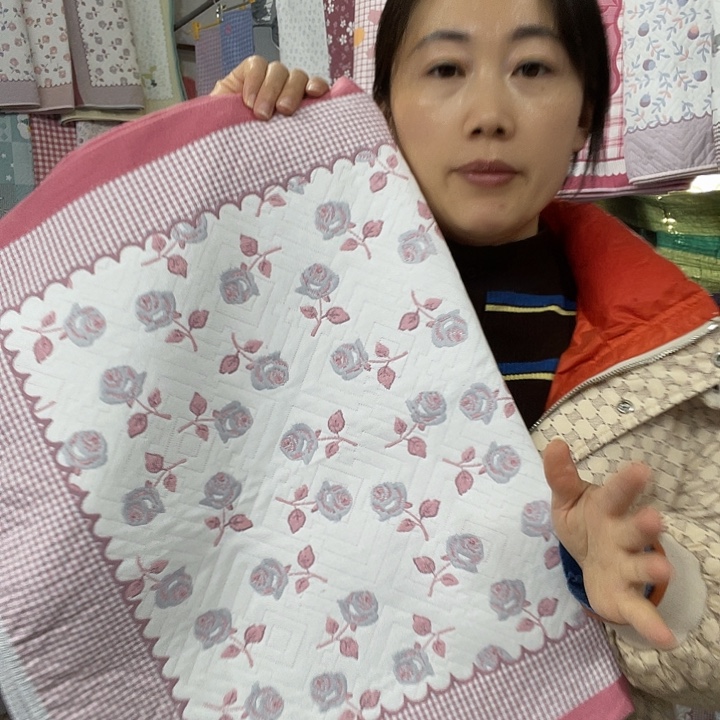 棉特价粉色玫瑰花